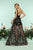 Zoey Grey - 31230 Sleeveless Deep V-neck A-line Gown In Black and Multi-Color
