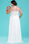 SC5220 Beaded Floral Lace Chiffon A-line Gown