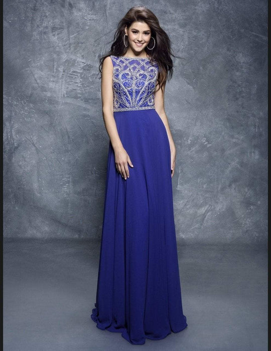 Nina Canacci - 3123 Dress in Blue and Purple