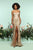 Zoey Grey - 31247 Sweetheart Fitted Dress with Slit In Gold