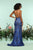 Zoey Grey - 31248 Sequined Halter Fitted Evening Dress In Blue