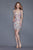 Primavera Couture - 3124 Multi-Colored Sequined V-neck Sheath Dress in White and Multi-Color