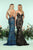 Zoey Grey - 31257 Slim Straps Sweetheart Sequined Sheath Gown In Black and Blue