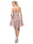 Dancing Queen - 3125 Beaded Sweetheart A-line Dress In Brown