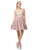 Dancing Queen - 3125 Beaded Sweetheart A-line Dress In Brown