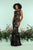 Zoey Grey - 31266 Sequined Bateau Jersey Sheath Dress In Black and Neutral