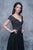Nina Canacci - 3128 Short Sleeve Illusion Portrait Gown In Black