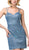 Dancing Queen - 3131 Sweetheart Fitted Cocktail Dress In Blue