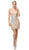 Dancing Queen - 3131 Sweetheart Fitted Cocktail Dress In Gold