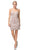 Dancing Queen - 3131 Sweetheart Fitted Cocktail Dress In Pink and Gold