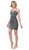 Dancing Queen - 3131 Sweetheart Fitted Cocktail Dress In Silver