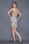 Primavera Couture - 3133 Sequined Halter Neck Fitted Dress in Neutral