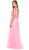Sleeveless Ruched A-Line Long Gown