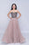 Nina Canacci - 3140 Beaded Corset Sweetheart Bodice Evening Gown In Brown