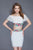 Primavera Couture - 3141 Multi-Colored Sequined Off-Shoulder Dress in White and Multi-Color