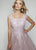 Nina Canacci - 3142 Beaded Lace and Floral Applique A-line Dress In Pink