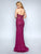 Nina Canacci - 3147 Strapless Lace Sweetheart Trumpet Dress In Purple
