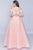 Nina Canacci - 3149 Lace And Beaded Deep V-neck Ballgown