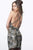 Jovani - 3151 Multi Sequined Low V-Neck Sheath Dress In Multi-color