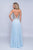 Nina Canacci - 3151 Jewel-Ornate Embroidered A-Line Gown In Blue