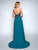 Nina Canacci - 3153 Spaghetti Strap Lace Bodice A Line Evening Gown In Green