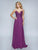Nina Canacci - 3153 Spaghetti Strap Lace Bodice A Line Evening Gown In Purple and Pink