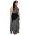 Adrianna Papell - 11242661 Mixed Print Maxi Dress in White and Black