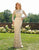 Primavera Couture - 3172 High Neck Beaded Long Sleeve Sheath Gown In Nude