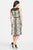 Adrianna Papell - Print Jewel Neck Dress 16PD78030 in White and Black
