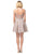 Dancing Queen - 3189 Embroidered Off-Shoulder A-line Dress In Pink