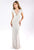 Primavera Couture - 3190 Bead Embellished Fitted Evening Gown In White