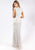 Primavera Couture - 3190 Bead Embellished Fitted Evening Gown In White