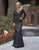 Primavera Couture - 3192 Sequined Long Sleeves Sheath Gown In Black