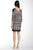 Taylor - Mixed Pattern Short Dress 5204M in Black and White
