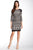 Taylor - Mixed Pattern Short Dress 5204M in Black and White