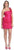 May Queen - Rosette Accented Asymmetrical Sheath Cocktail Dress