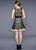 Lara Dresses - Lace Illusion Tulle A-Line Dress 32034 in Black and Neutral
