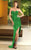 Alyce Paris - Strapless Sequined Sweetheart Asymmetrical High-Low Dress 6079  In Green
