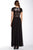 Decode 1.8 - 182481D Illusion Bateau Chiffon A-line Dress in Black and Neutral