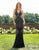 Primavera Couture - 3206 V Neckline Sexy Back Beaded Evening Gown In Black 