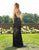 Primavera Couture - 3206 V Neckline Sexy Back Beaded Evening Gown In Black 