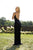Primavera Couture - 3207 Sheer Plunging Neck Fully Beaded Evening Gown In Black
