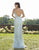 Primavera Couture - 3209 Sequined Embellished Plunging V Neck Gown In Blue