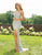 Primavera Couture - 3214 Beaded Ornate Plunging V Neck Evening Gown In Blue
