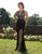 Primavera Couture - 3216 Beaded and Sequin Embellished Evening Gown In Black