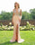 Primavera Couture - 3216 Beaded and Sequin Embellished Evening Gown In Pink and Gold