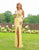 Primavera Couture - 3216 Beaded and Sequin Embellished Evening Gown In Yellow