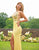 Primavera Couture - 3216 Beaded and Sequin Embellished Evening Gown In Yellow