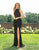Primavera Couture - 3218 Embellished High Halter Sheath Dress In Black