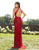 Primavera Couture - 3218 Embellished High Halter Sheath Dress In Red
